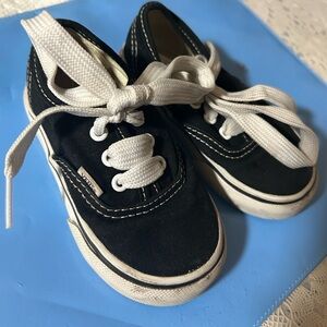 Kids Black Canvas Shoes